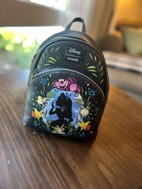Loungefly Alice in Wonderland Black Mini Backpack